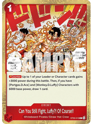 ST30-016 C Can You Still Fight, Luffy?! Of Course!!