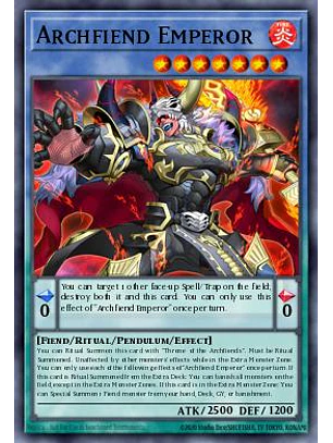 Archfiend Emperor - BPRO-EN031 - Ultra Rare 1st Edition
