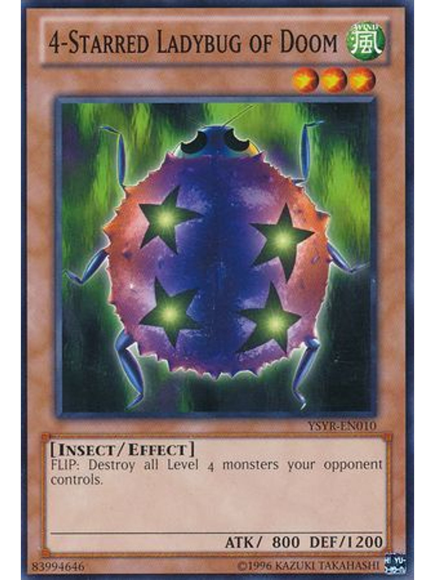 4 Starred Ladybug of Doom - YSYR-EN010 - Common Unlimited 1