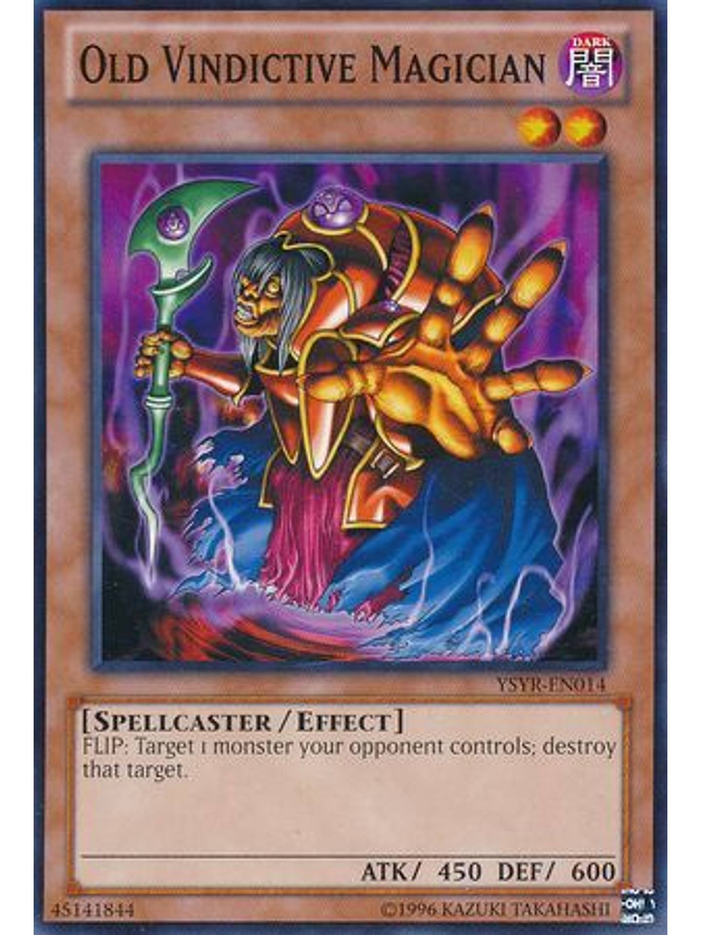 Old Vindictive Magician - YSYR-EN014 - Common Unlimited 1