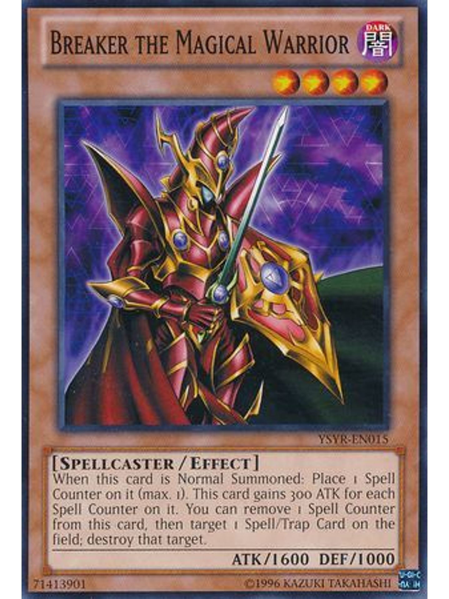 Breaker the Magical Warrior - YSYR-EN015 - Common Unlimited 1
