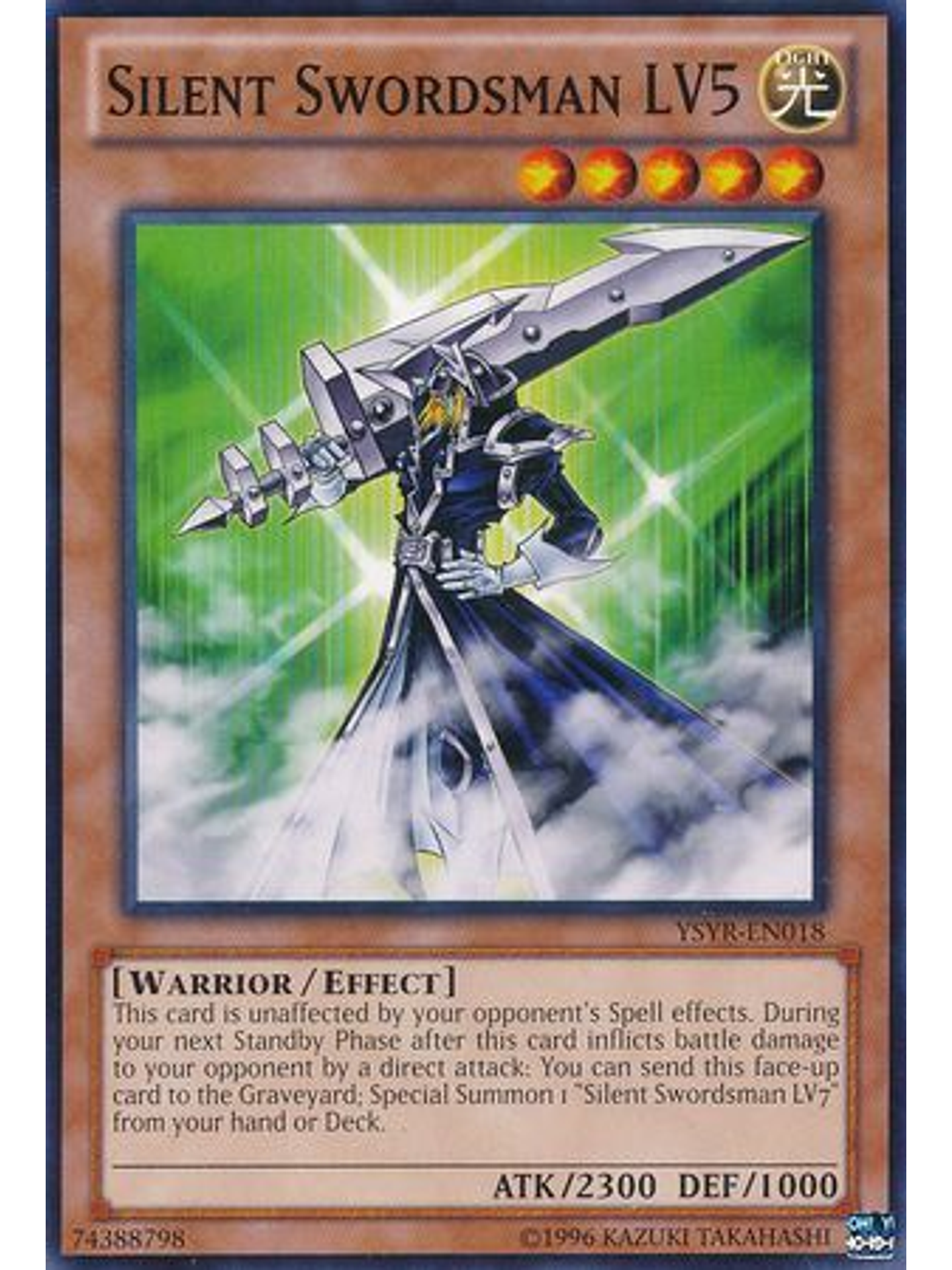 Silent Swordsman LV5 - YSYR-EN018 - Common Unlimited 1