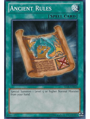Ancient Rules - YSYR-EN034 - Common Unlimited