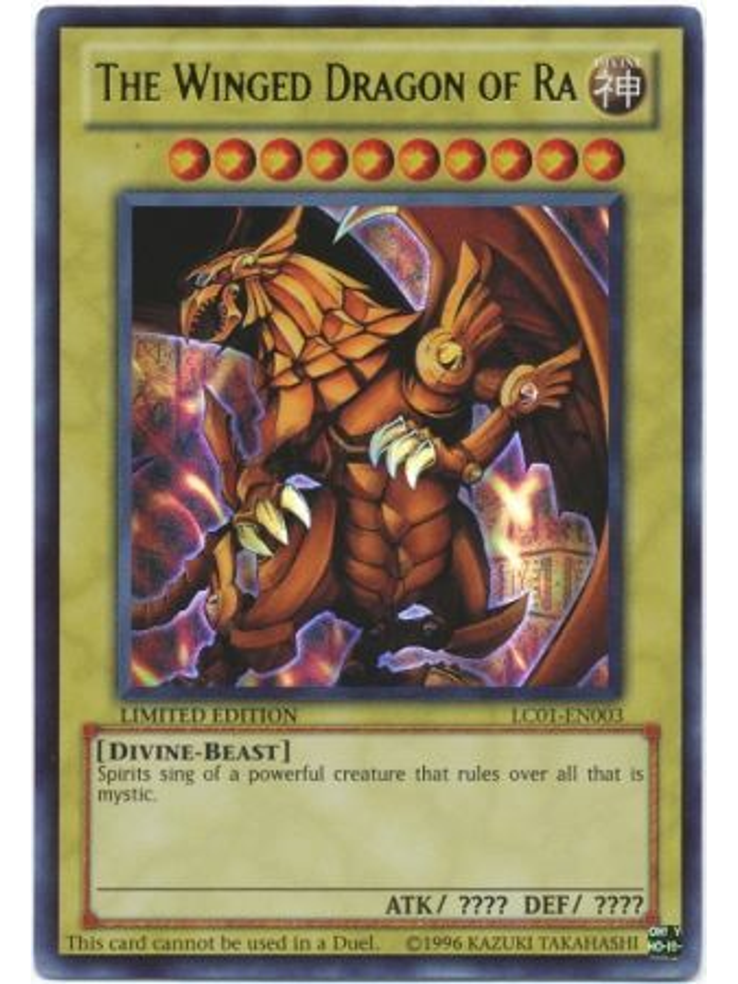 The Winged Dragon of Ra - LC01-EN003 - Ultra Rare 1