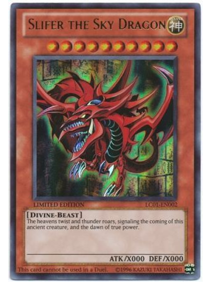 Slifer the Sky Dragon - LC01-EN002 - Ultra Rare 1