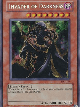 Invader of Darkness - IOC-111 - Secret Rare Unlimited