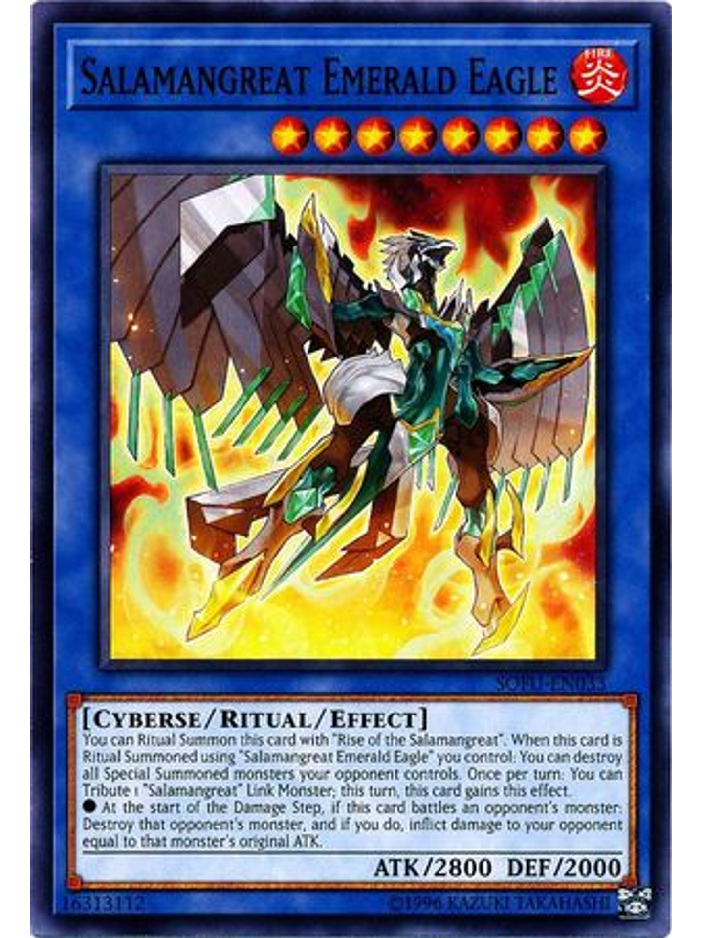 Salamangreat Emerald Eagle - SOFU-EN033 - Common Unlimited 1