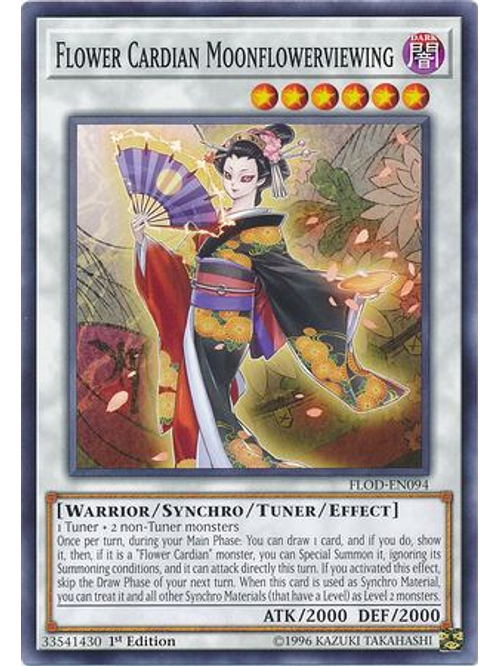 Flower Cardian Moonflowerviewing - FLOD-EN094 - Common 1st Edition 1