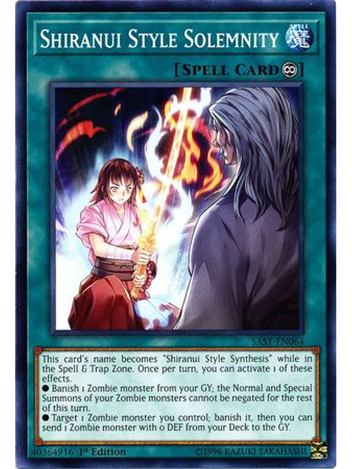 Shiranui Style Solemnity - SAST-EN064 - Common 1st Edition 1