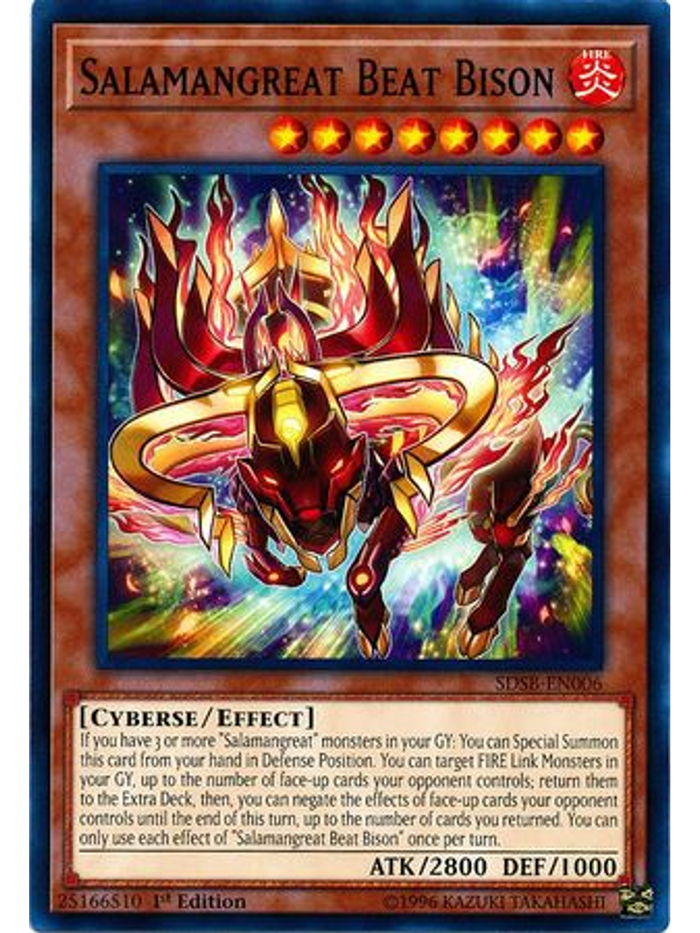 Salamangreat Beat Bison - SDSB-EN006 - Common 1st Edition 1