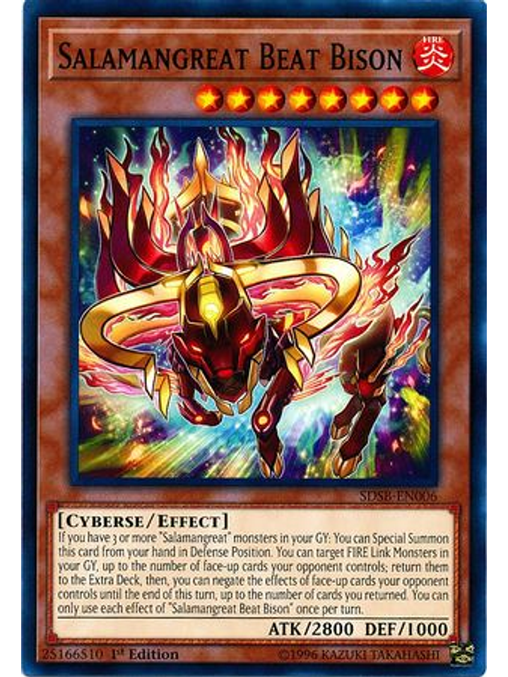 Salamangreat Beat Bison - SDSB-EN006 - Common 1st Edition 1