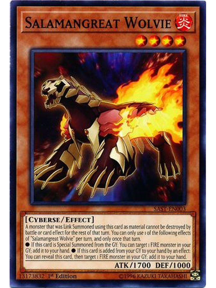 Salamangreat Wolvie - SAST-EN003 - Common 1st Edition 1