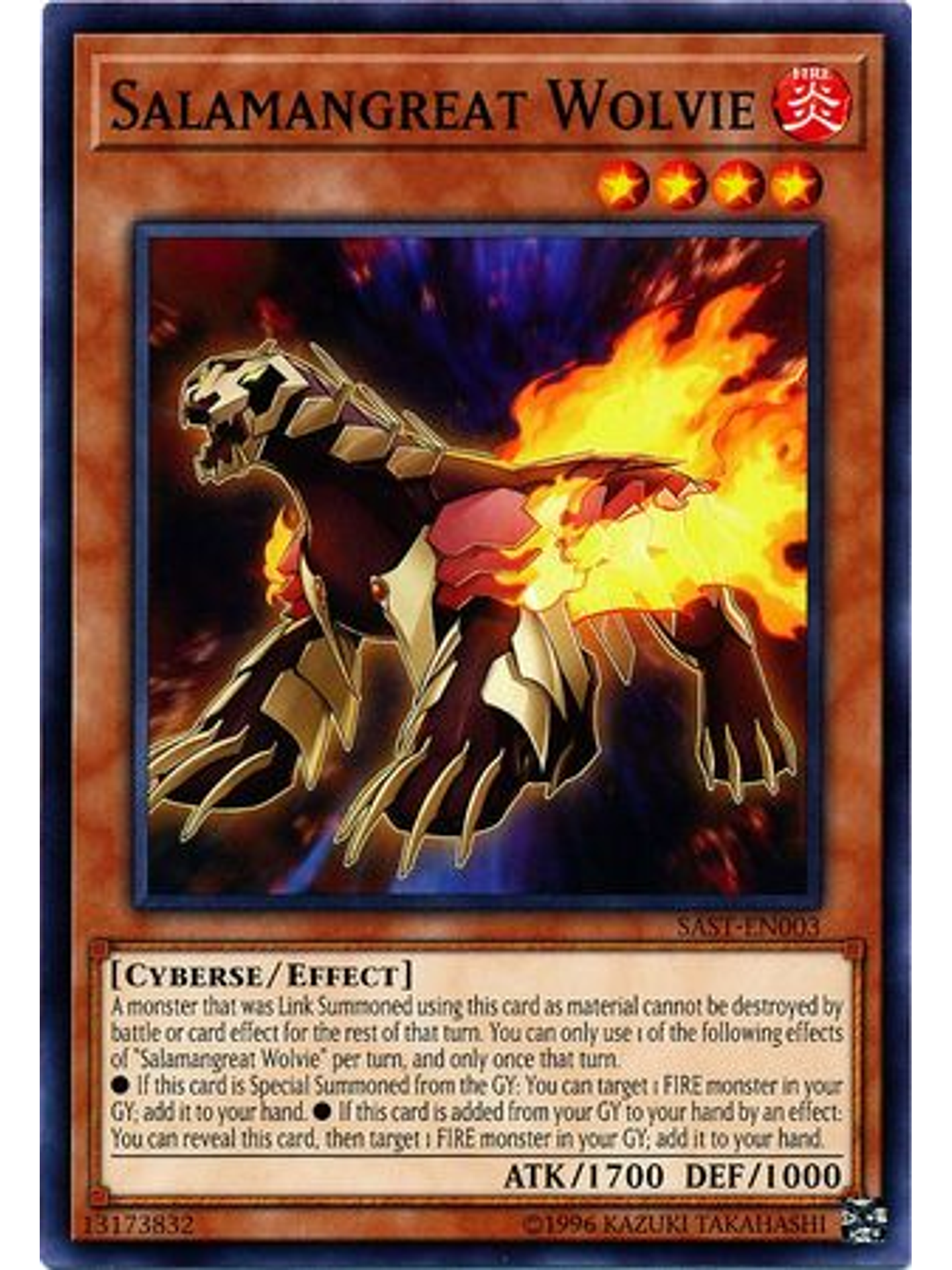 Salamangreat Wolvie - SAST-EN003 - Common Unlimited 1