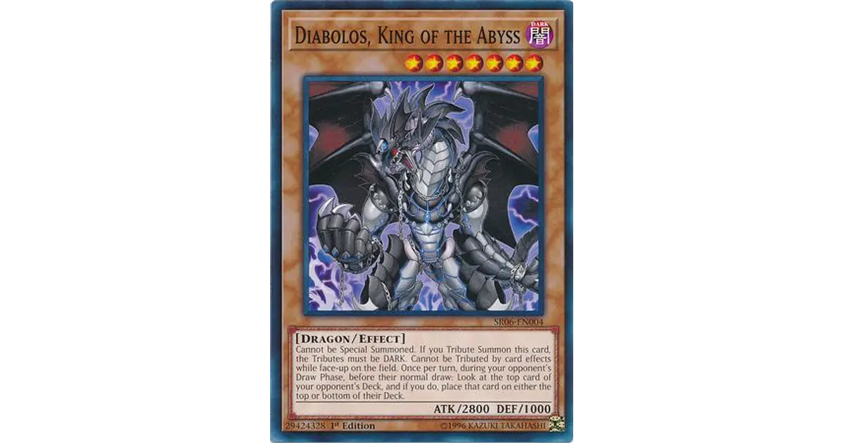 Diabolos, King of the Abyss - SR06-EN004 - Common 1st Edi...