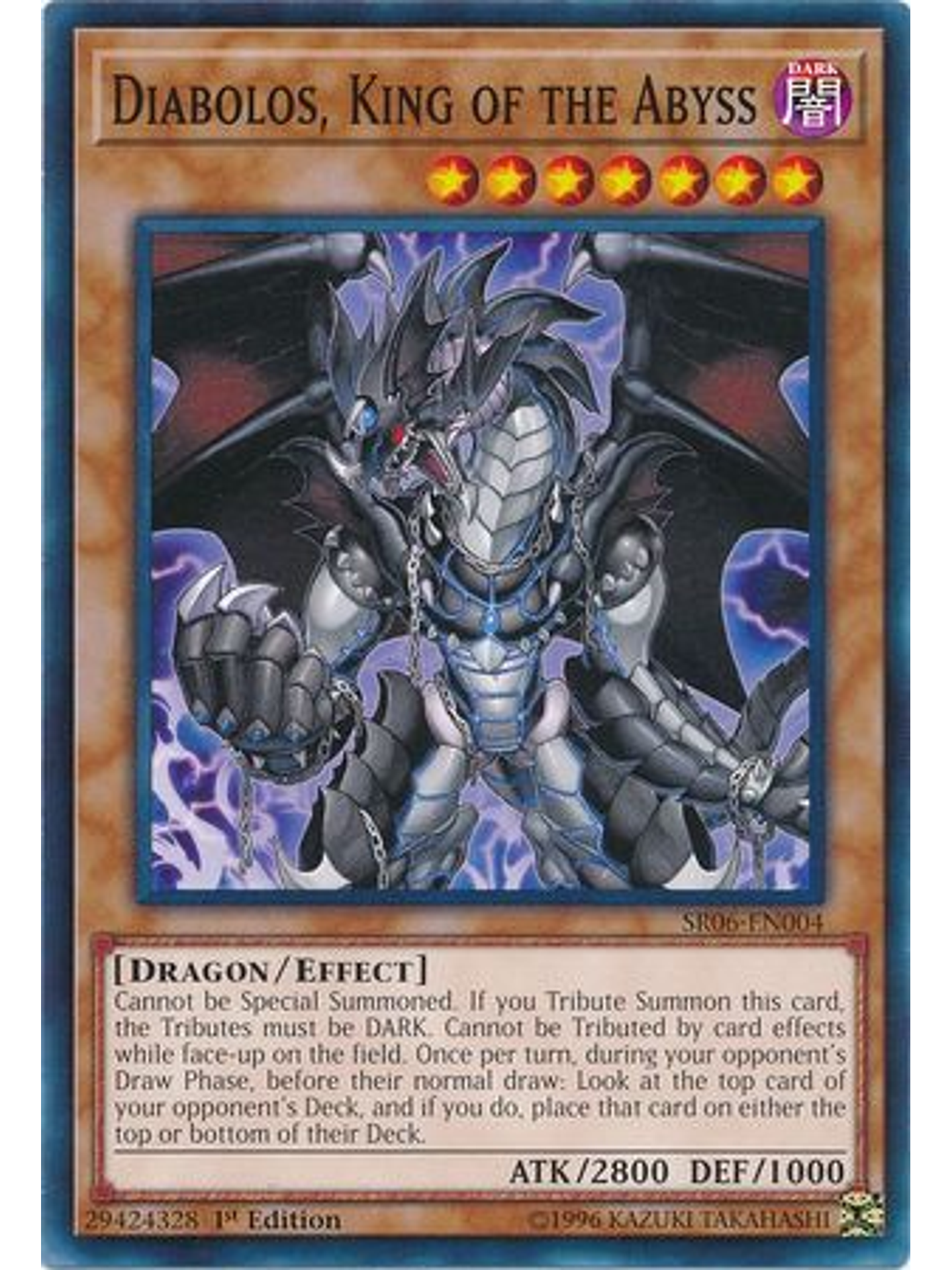 Diabolos, King of the Abyss - SR06-EN004 - Common 1st Edition 1