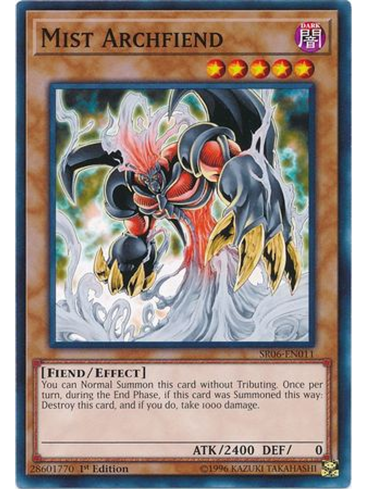 Mist Archfiend - SR06-EN011 - Common 1st Edition 1
