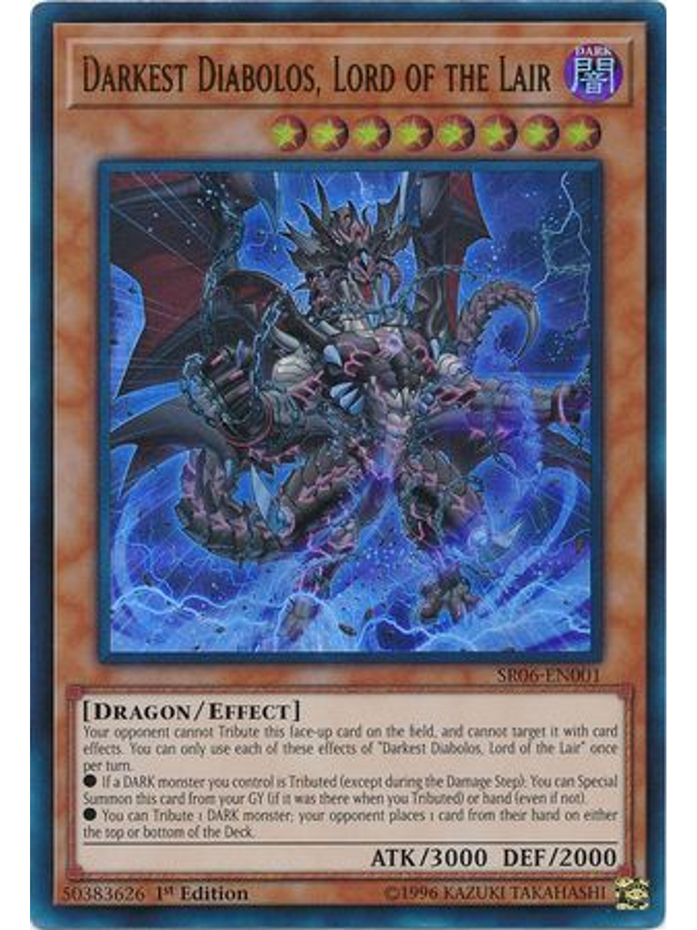Darkest Diabolos, Lord of the Lair - SR06-EN001 - Ultra Rare 1st Edition 1