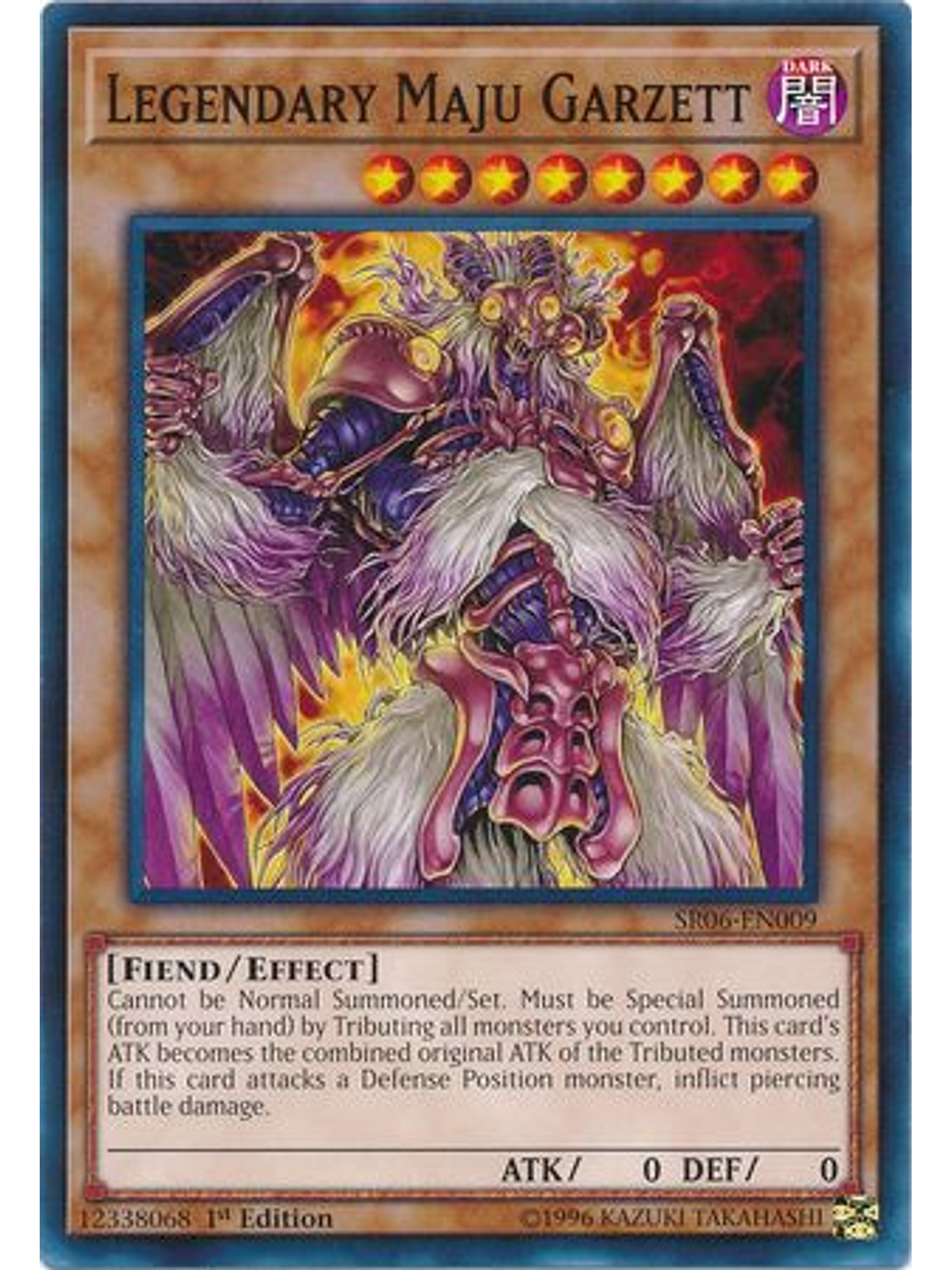 Legendary Maju Garzett - SR06-EN009 - Common 1st Edition 1