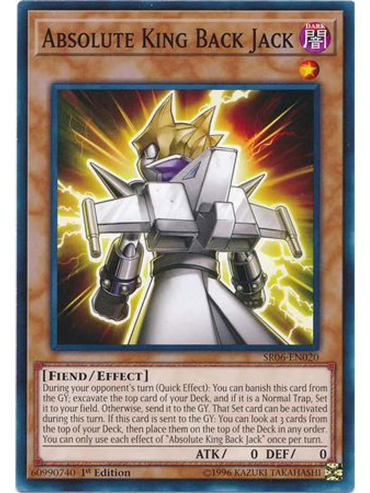 Absolute King Back Jack - SR06-EN020 - Common 1st Edition 1