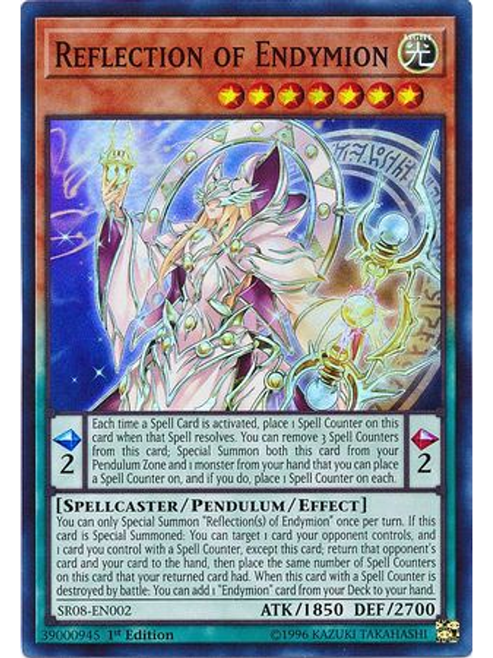 Reflection of Endymion - SR08-EN002 - Super Rare 1st Edition 1