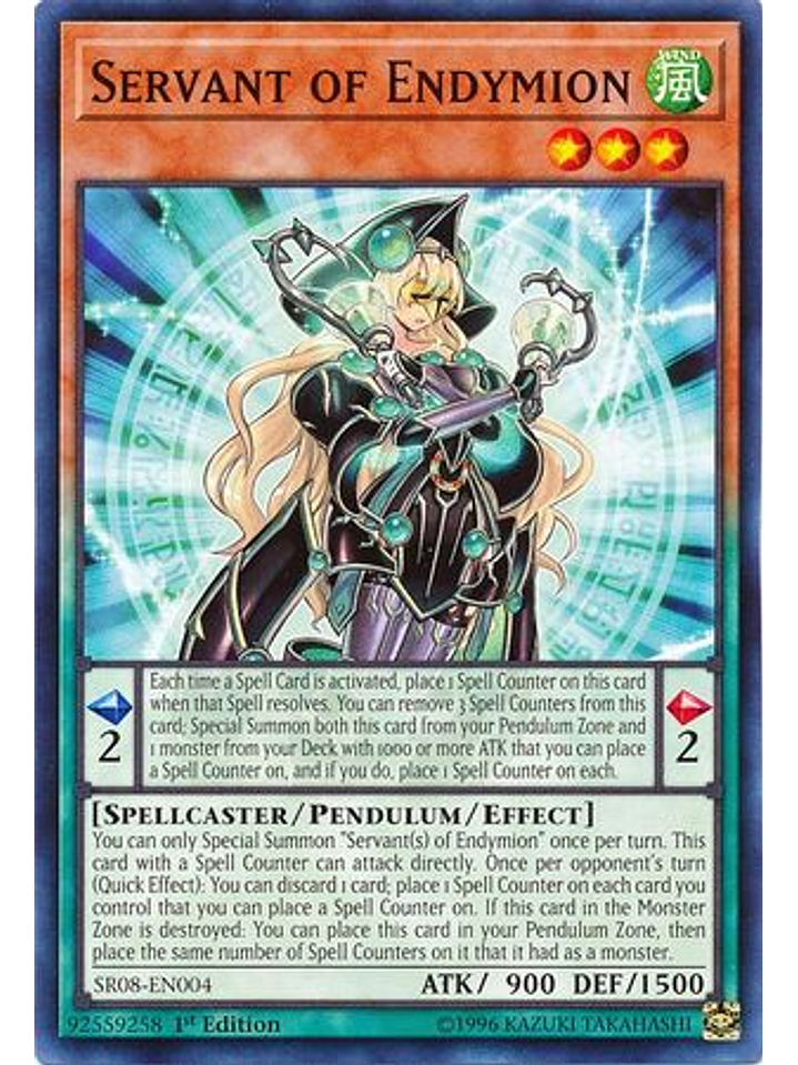 Servant of Endymion - SR08-EN004 - Common 1st Edition 1
