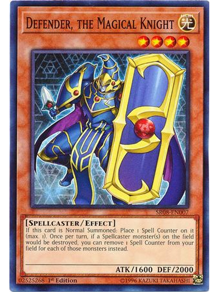 Defender, the Magical Knight - SR08-EN007 - Common 1st Edition 1