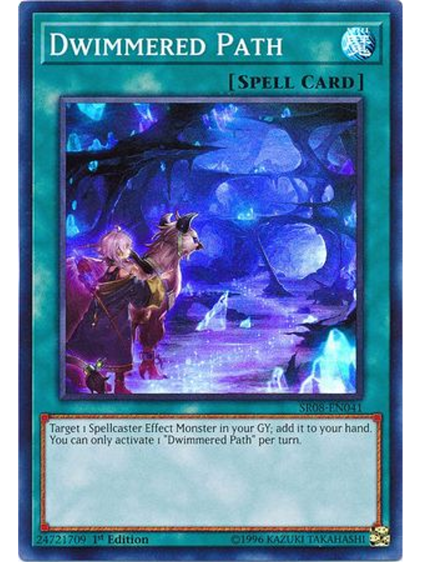 Dwimmered Path - SR08-EN041 - Super Rare 1st Edition 1