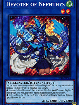 Devotee of Nephthys - HISU-EN005 - Secret Rare 1st Edition