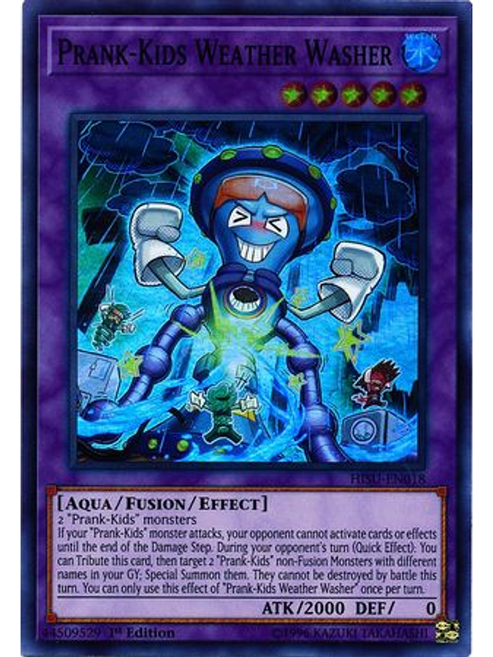 Prank-Kids Weather Washer - HISU-EN018 - Super Rare 1st Edition 1