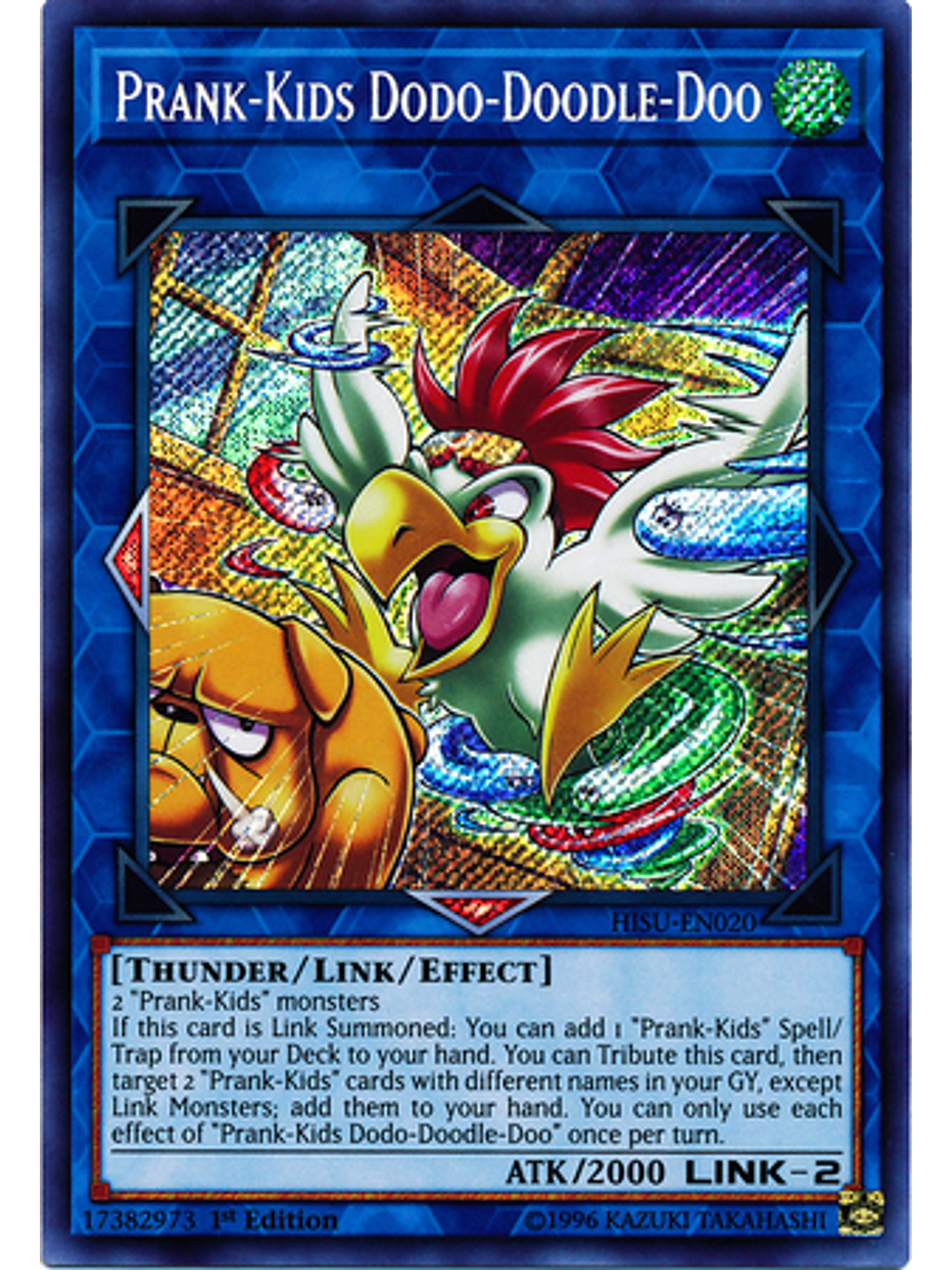 Prank-Kids Dodo-Doodle-doo - HISU-EN020 - Secret Rare 1st Edition 1