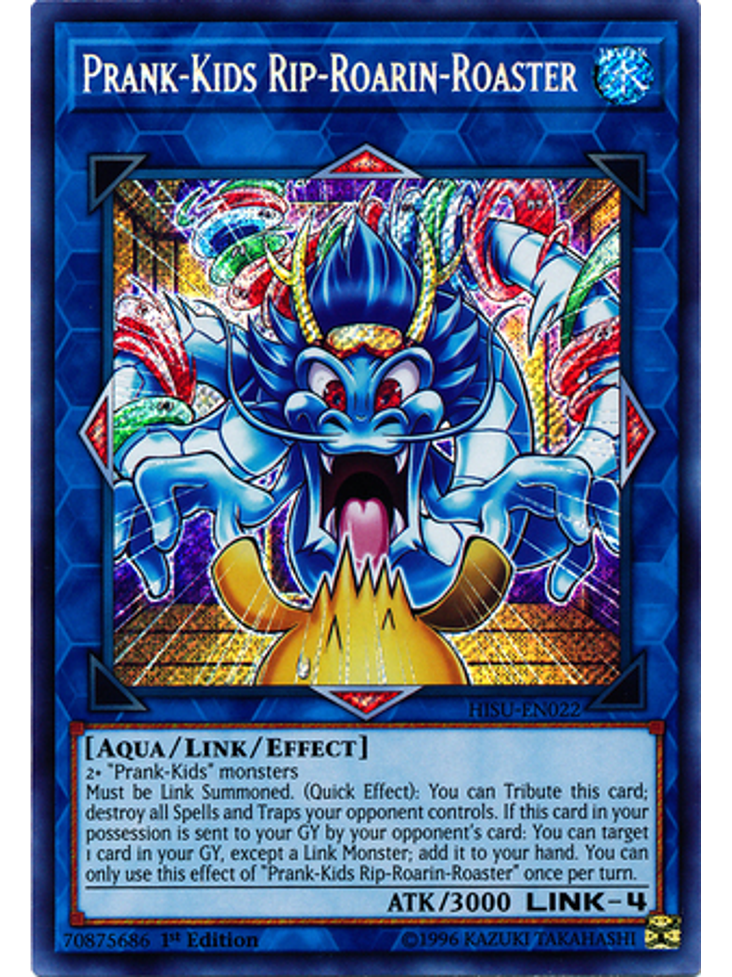 Prank-Kids Rip-Roarin-Roaster - HISU-EN022 - Secret Rare 1st Edition 1
