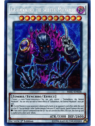 Gashadokuro, the Skeletal Mayakashi - HISU-EN036 - Secret Rare 1st Edition