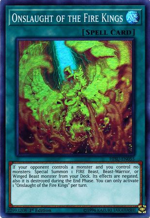 Onslaught of the Fire Kings - HISU-EN055 - Super Rare 1st Edition