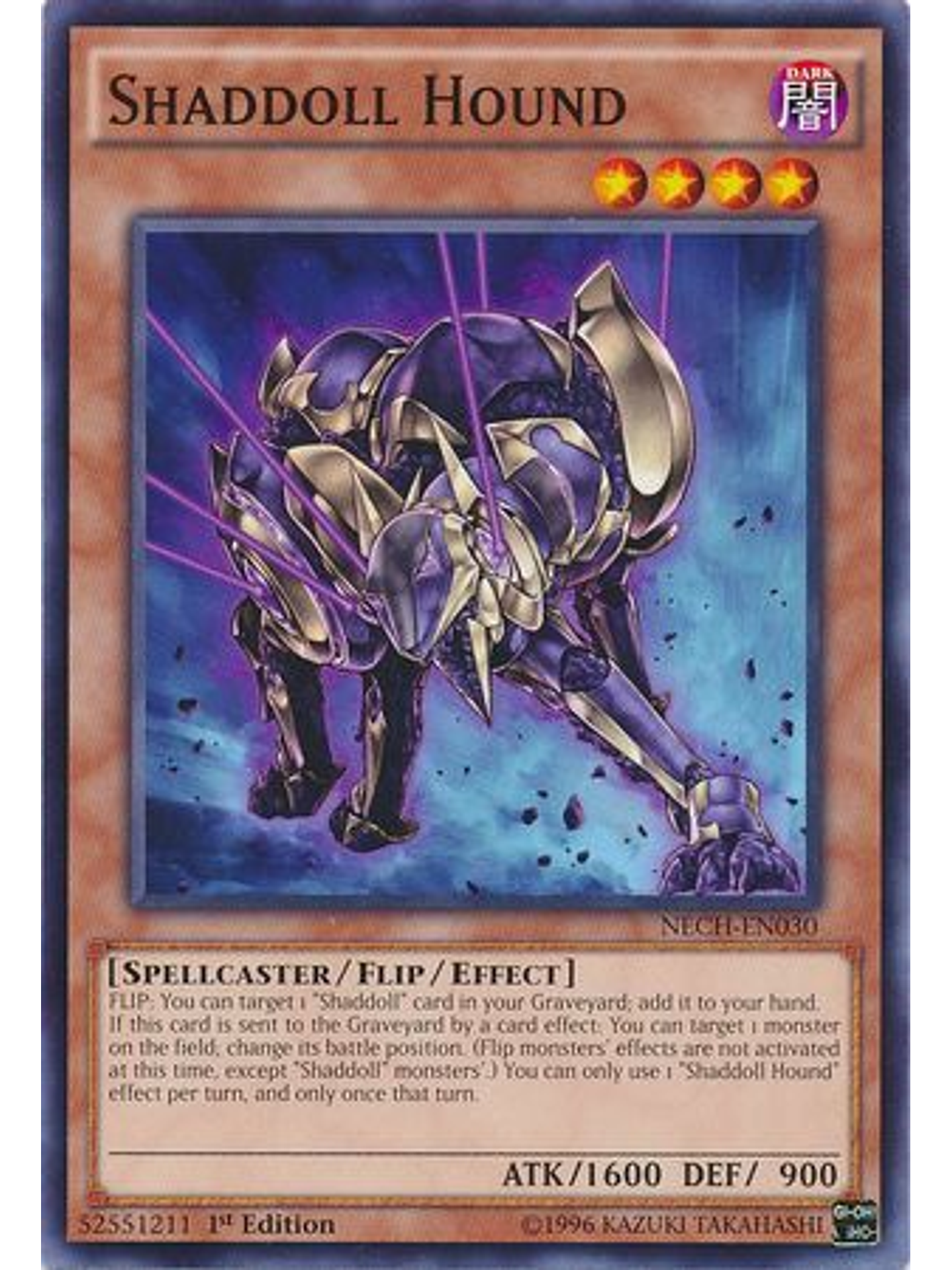 Shaddoll Hound - nech-en030 - Common 1st Edition 1