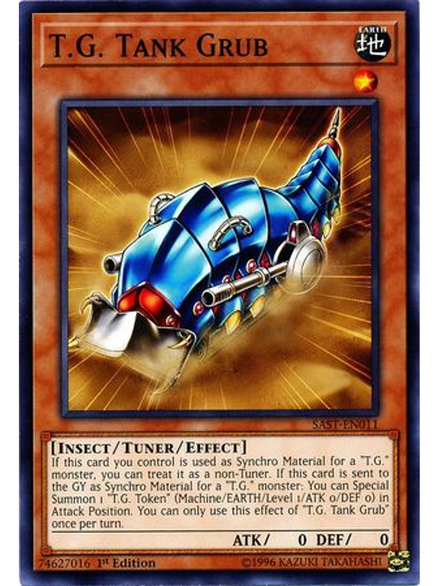 T.G. Tank Grub - SAST-EN011 - Common 1st Edition 1