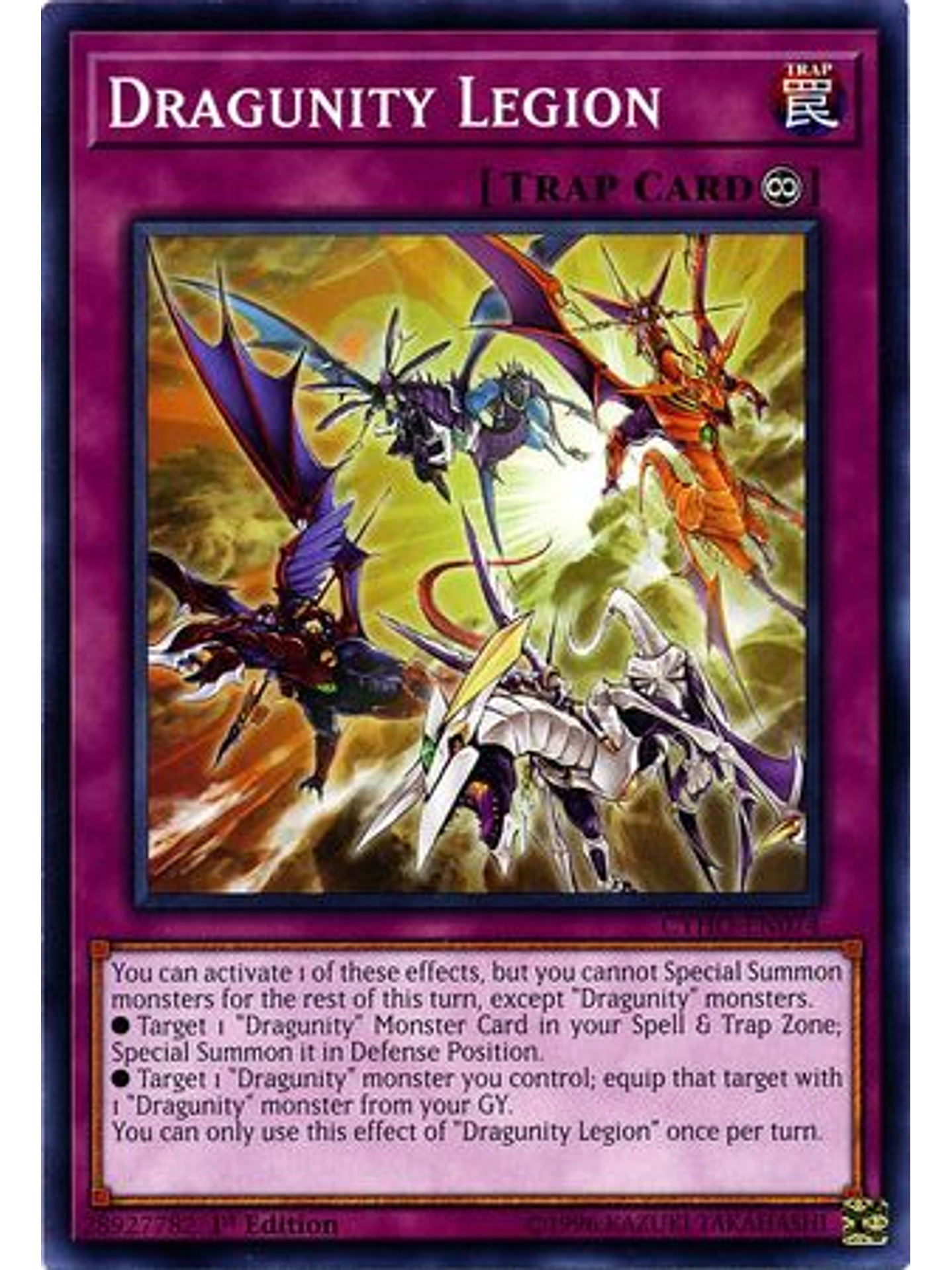 Dragunity Legion - CYHO-EN074 - Common 1st Edition 1