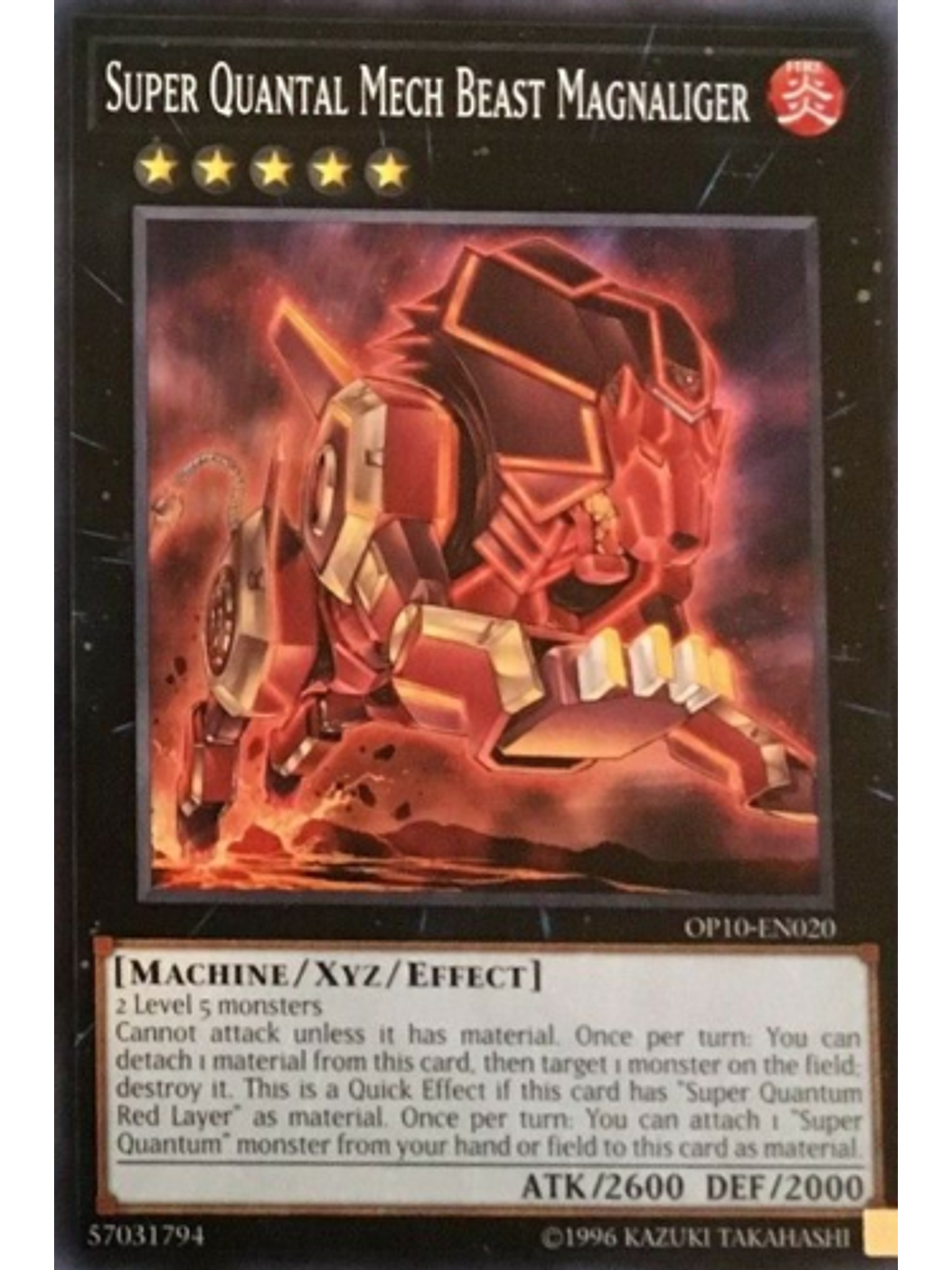 Super Quantal Mech Beast Magnaliger - OP10-EN020 - Common 1