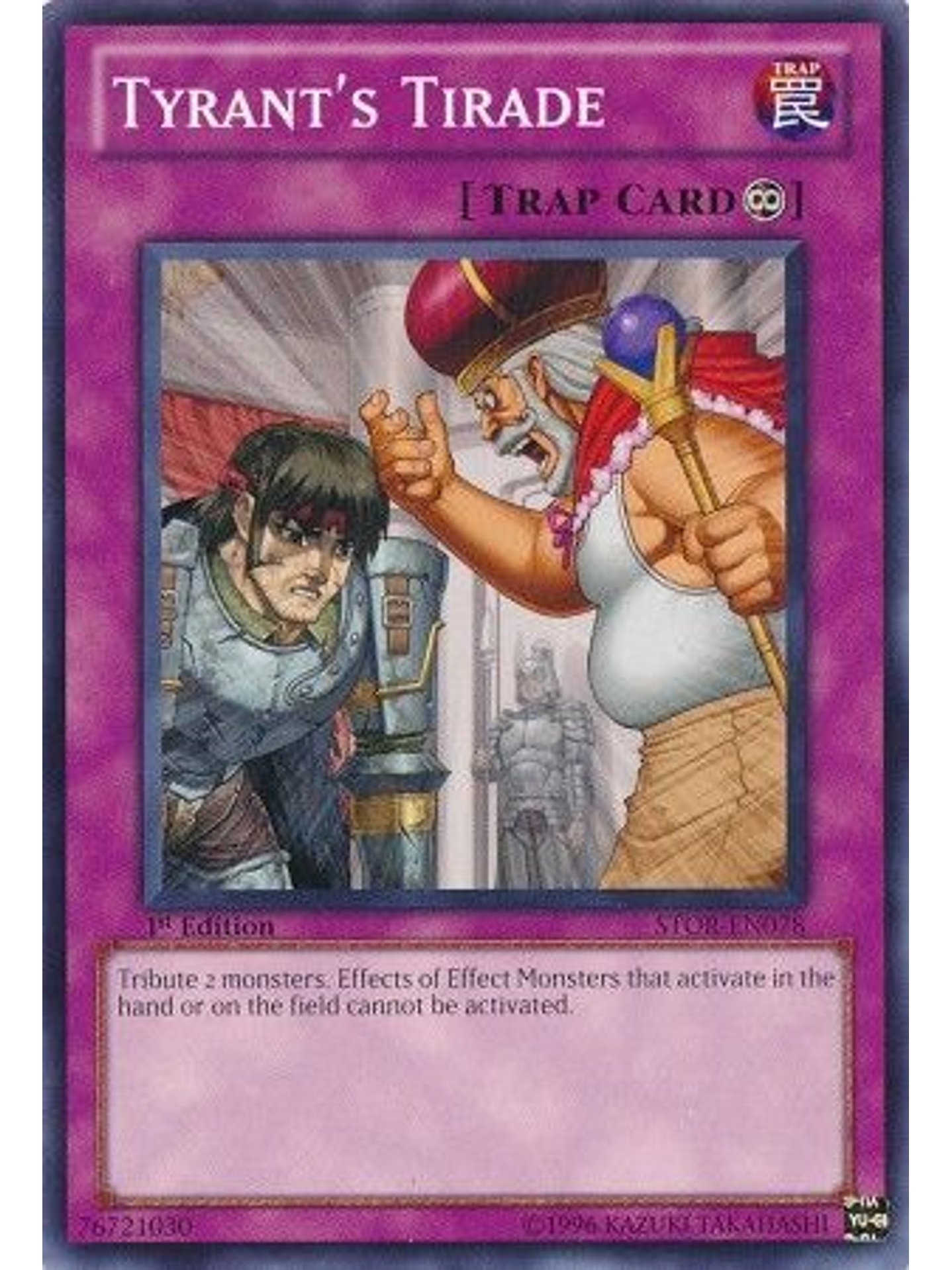 Tyrant's Tirade - STOR-EN078 - Common 1st Edition 1