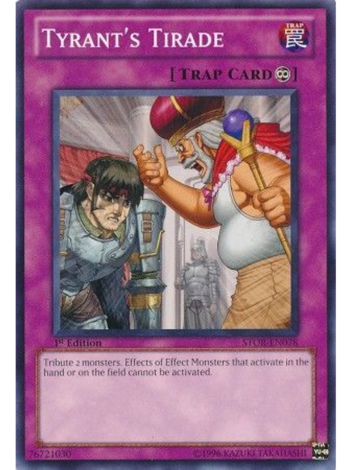 Tyrant's Tirade - STOR-EN078 - Common 1st Edition 1