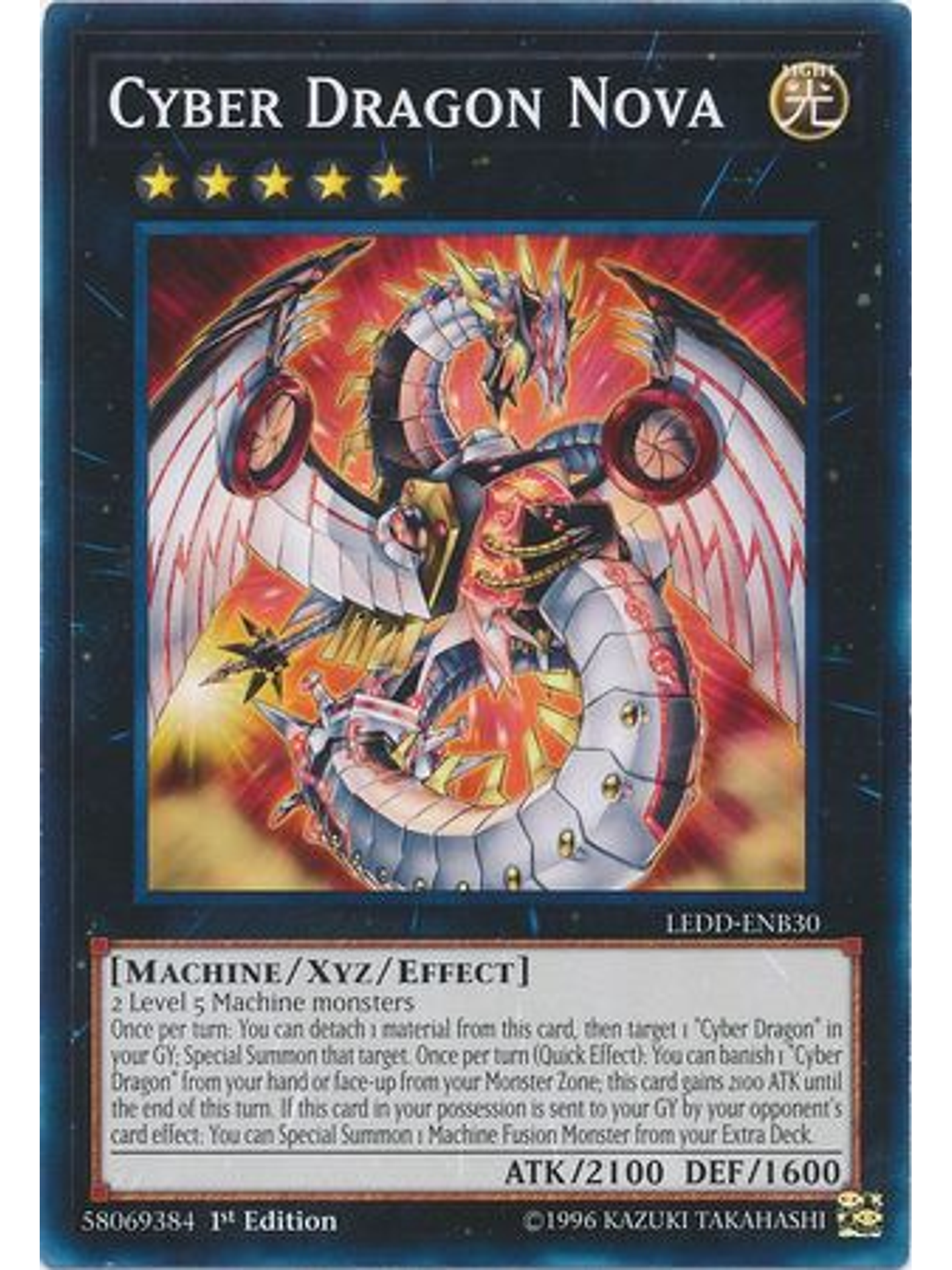 Cyber Dragon Nova - LEDD-ENB30 - Common 1st Edition 1