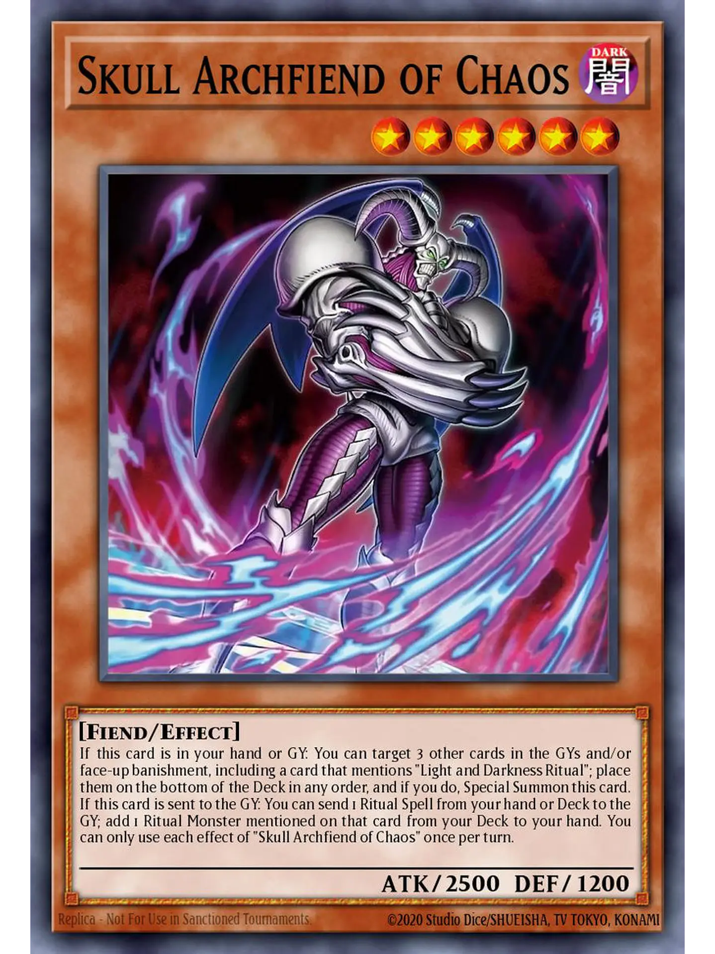 Skull Archfiend of Chaos - CORI-EN002 - Super Rare 1st Edition 1