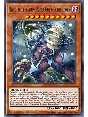 Infinity of the Sacred Beasts - Raviel, Lord of Phantasms - CORI-EN007 - Starlight Rare 1st Edition