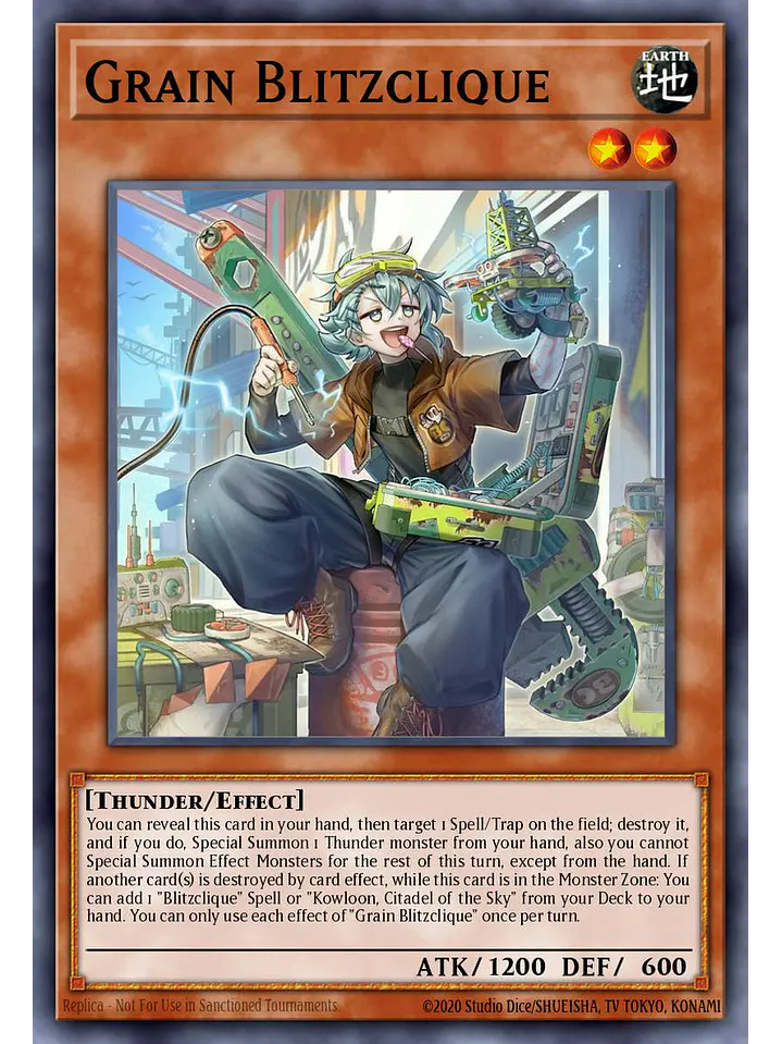 Grain Blitzclique - CORI-EN013 - Super Rare 1st Edition 1