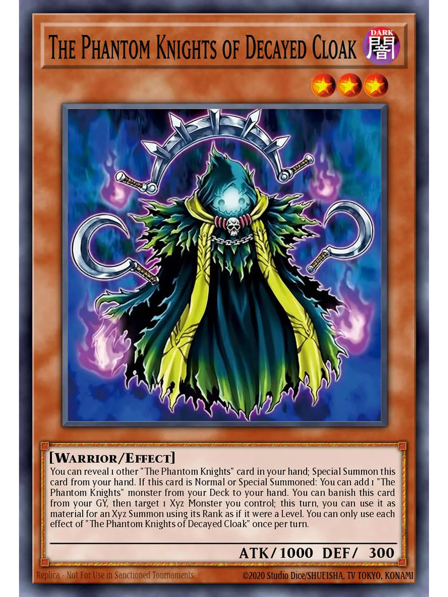 The Phantom Knights of Decayed Cloak - CORI-EN018 - Ultra Rare 1st Edition 1