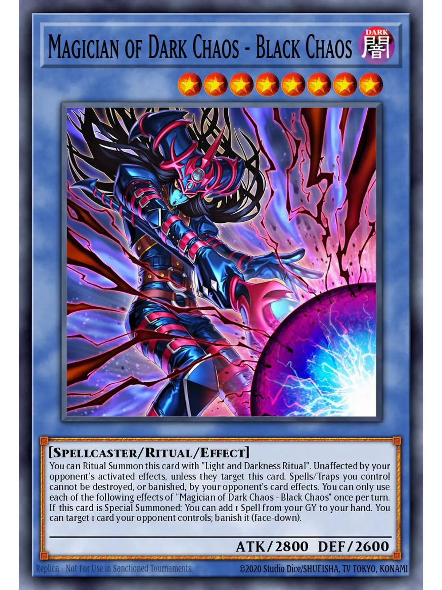Magician of Dark Chaos - Black Chaos - CORI-EN027 - Secret Rare 1st Edition 1
