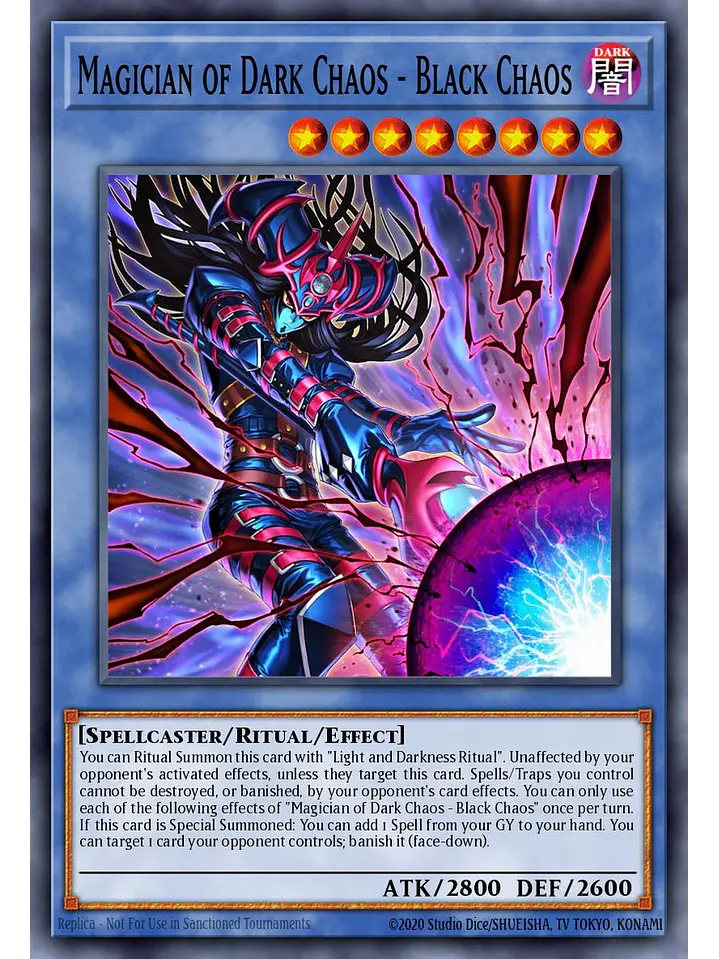 Magician of Dark Chaos - Black Chaos - CORI-EN027 - Secret Rare 1st Edition 1