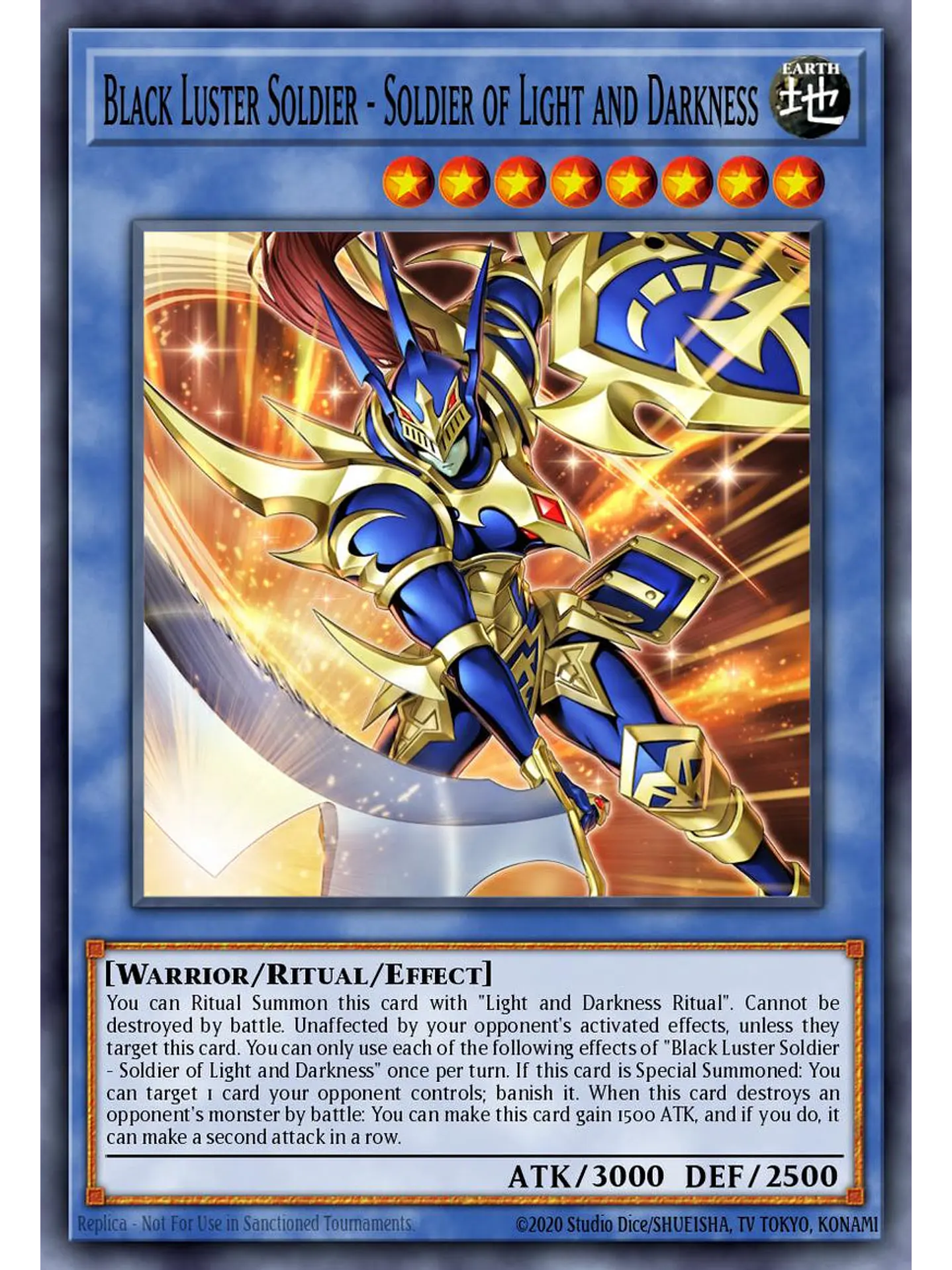 Black Luster Soldier - Soldier of Light and Darkness - CORI-EN028 - Secret Rare 1st Edition 1