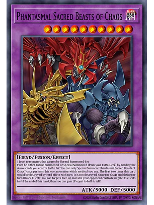 The Chaotic Phantasmal Sacred Beasts - CORI-EN029 - Secret Rare 1st Edition