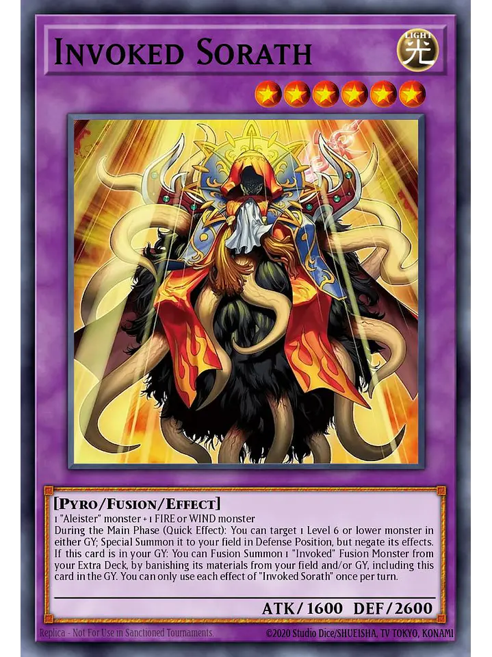 Invoked Sorath - CORI-EN030 - Super Rare 1st Edition 1