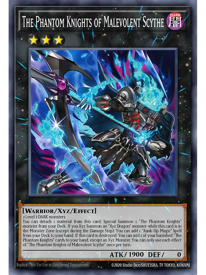 The Phantom Knights of Malevolent Scythe - CORI-EN037 - Starlight Rare 1st Edition 1
